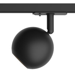 Трековый светильник IP 20, 15 Вт, GU10, черный, алюминий, Denkirs DK6070-BK