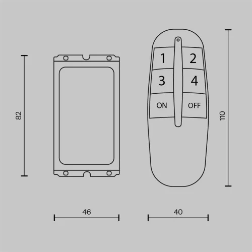 Пульт для управления освещением (Черный) - фото 5