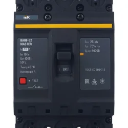 Выключатель автоматический 3п 63А 25кА ВА88-32 MASTER IEK SVA10-3-0063-02