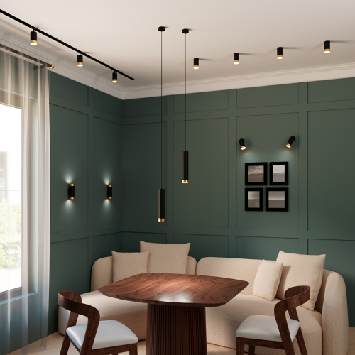 Светильник WOLTA WSL-GU10/10BG под лампу GU10 Черный / Золотой CELLA - фото 2.