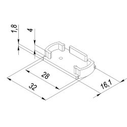 Заглушка для LC-LPN-4916 без отверстия