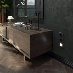 Рамка из поликарбоната на 3 поста Fiore черный W0032208