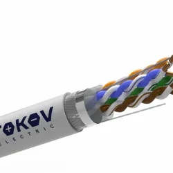 Кабель витая пара SF/UTP 4х2х24AWG (0.52мм) кат.5E PVC TOKOV PRO Fluke tested (м) TOKOV ELECTRIC TKP-C06-SF/UTP-42-5E-305