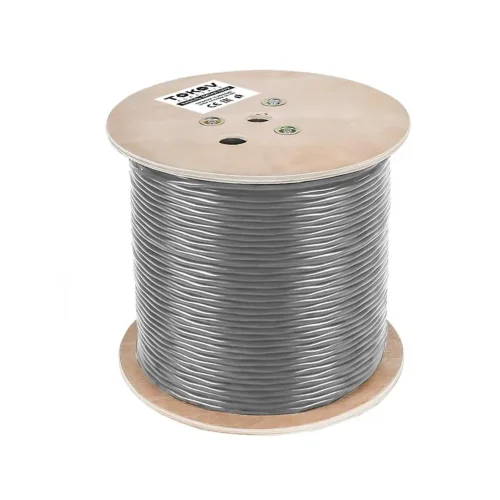 Кабель витая пара SF/UTP 4х2х24AWG(0.52мм) кат.5E PVC indoor Fluke tested 305м (м) PRO TOKOV ELECTRIC TKP-C06-SF/UTP-42-5E-305 - фото