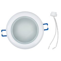 DLS-A201 GU5.3 IP44 WHITE Светильник декоративный встраиваемый, серия Arno, Без лампы, цоколь GU5.3, Металл, Белый