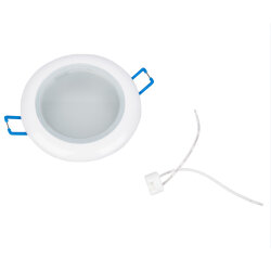 DLS-A201 GU5.3 IP44 WHITE Светильник декоративный встраиваемый, серия Arno, Без лампы, цоколь GU5.3, Металл, Белый