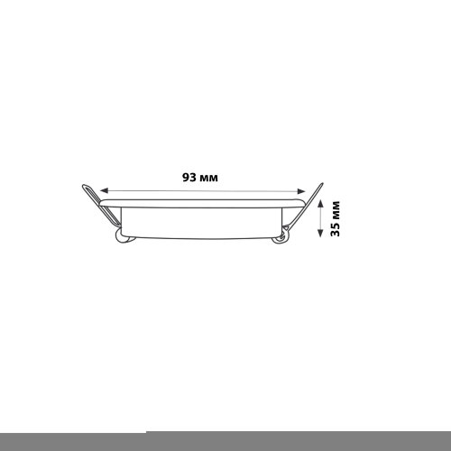 DLS-A201 GU5.3 IP44 WHITE Светильник декоративный встраиваемый, серия Arno, Без лампы, цоколь GU5.3, Металл, Белый - фото 9