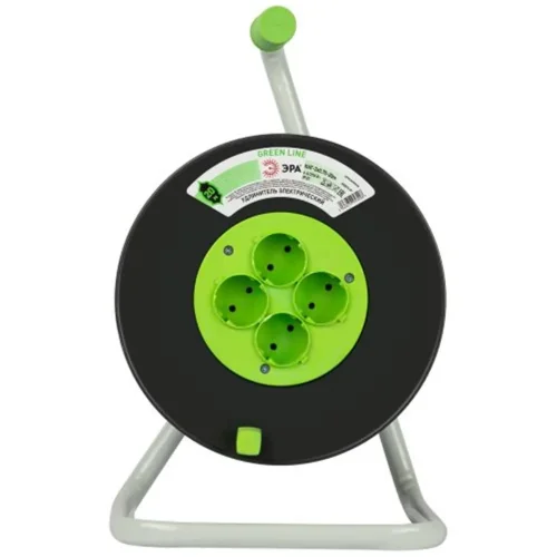 Удлинитель на пластик. катушке 4х20м без заземл. KAT-2x0.75-20m Greenline ПВС 2х0.75 Эра Б0065069 - фото 2