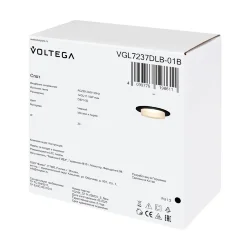 Встраиваемый светильник VGL7237DLB-01B - GU10x1 (Черный) VGL7237DLB-01B