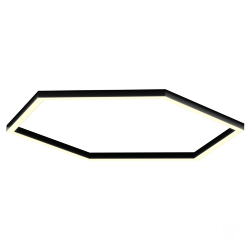 Светильник Шестигранник S50 (RAL9005/824*6mm/LT70 — 3K/104W)