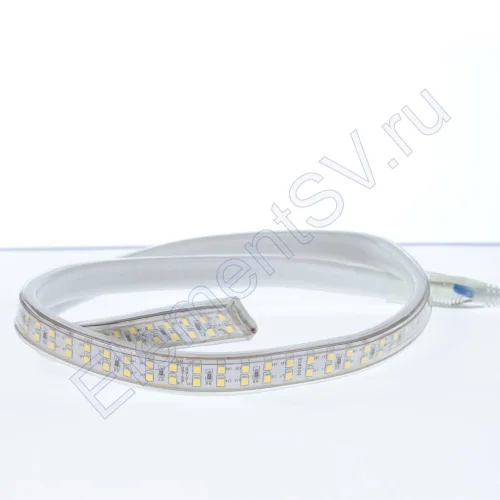 Светодиодная лента 220V 2835 208led white IP68 208A - фото.