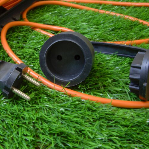 UG -UCK-1N-2x0.75-20M-F IP44 ORANGE Удлинитель силовой на рамке, б-з, 1гнездо, 20м ПВС 2х0.75, 6A, Оранжевый, TМ Uniel - фото 6