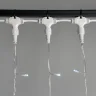 Гирлянда Занавес 2 x 1 м Белый 220В, 200 LED, Провод Прозрачный ПВХ, IP54. Фото 3.
