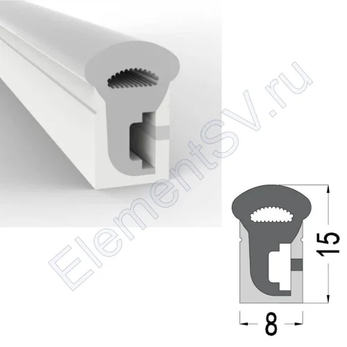 Cиликоновая оболочка T0815 S14 (8*15mm, pcb 5mm) - фото.