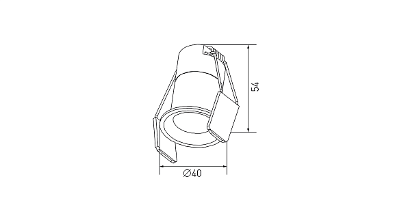 Светильник светодиодный потолочный встраиваемый , серия HIDDEN, Белый, 7Вт, IP20, Теплый белый (3000К), DL-A004-7-WH-WW. Фото 2