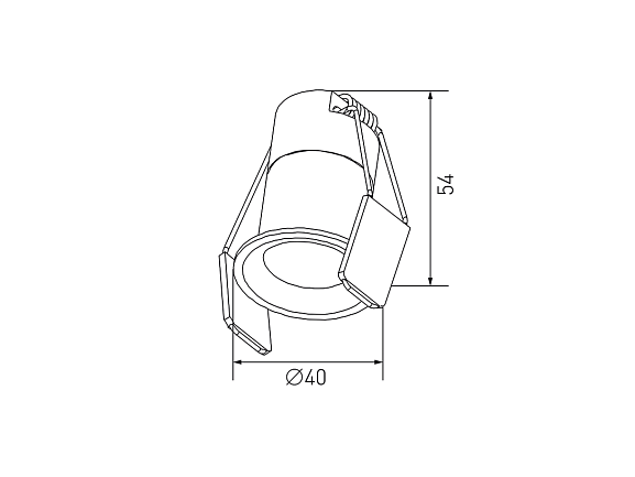 Светильник светодиодный потолочный встраиваемый , серия HIDDEN, Белый, 7Вт, IP20, Теплый белый (3000К), DL-A004-7-WH-WW. Фото 2