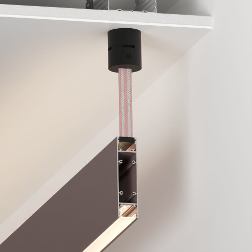 Основание накладное SL-LINE-W20-BELT BLACK (Arlight, Алюминий) - фото 3