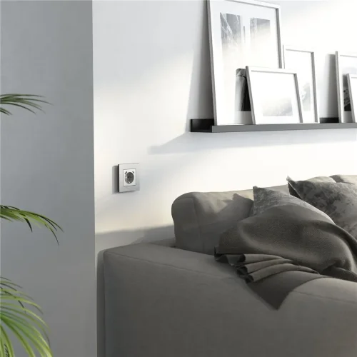 Рамка из металла на 1 пост АluMax алюминий W0013506 - фото 4