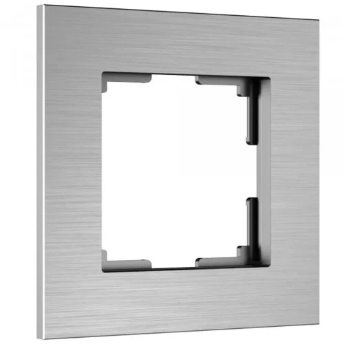 Рамка из металла на 1 пост АluMax алюминий W0013506 - фото