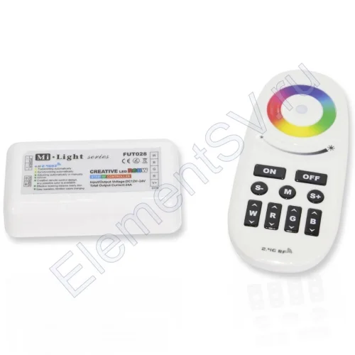 Контроллер с пультом Mi-Light RGBW FUT028 P192 (12-24V, 288-576W) - фото.