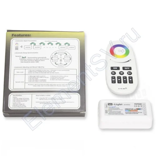 Контроллер с пультом Mi-Light RGBW FUT028 P192 (12-24V, 288-576W) - фото 3.