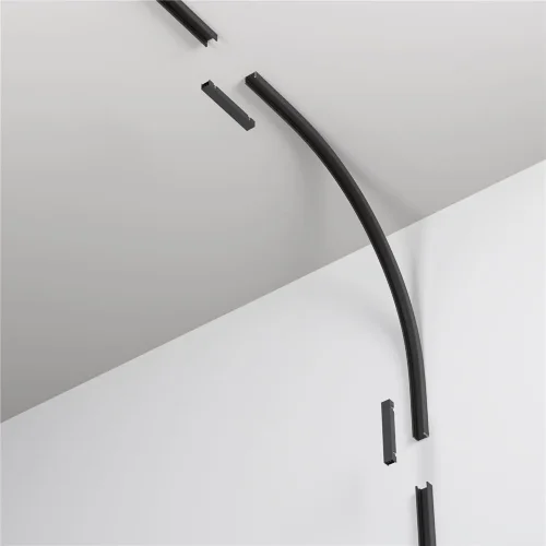 Коннектор радиусный внутренний R300 Basity, черный (Черный) - фото 4