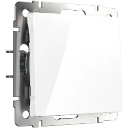 Выключатель одноклавишный проходной (белый) W1112001