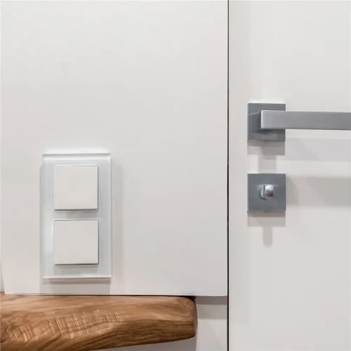 Выключатель одноклавишный проходной (белый) W1112001 - фото 2