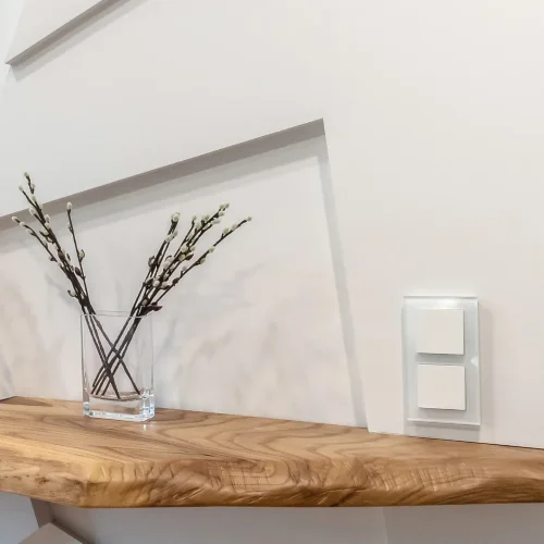 Выключатель одноклавишный проходной (белый) W1112001 - фото 3