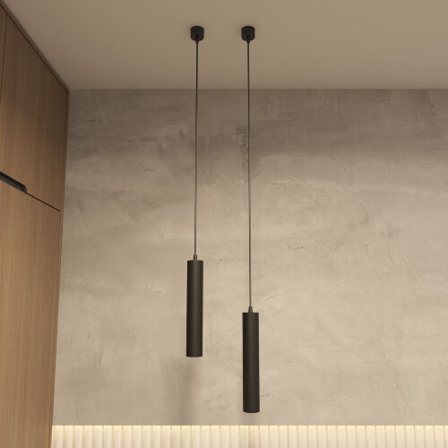 DK4050-BK Подвесной светильник, IP 20, 15 Вт, GU10,черный, алюминий. Фото 4