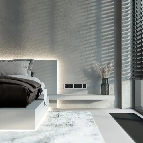 Рамка из поликарбоната на 5 постов Stark серебряный W0051806 - фото 2