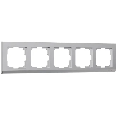Рамка из поликарбоната на 5 постов Stark серебряный W0051806 - фото