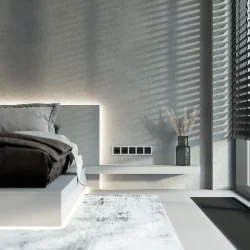 Рамка из поликарбоната на 5 постов Stark серебряный W0051806