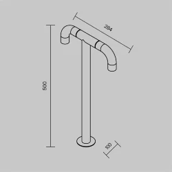 Ландшафтный светильник Sleek 3000К 4Вт IP 65 (Графит)