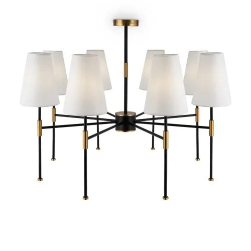 Люстра Freya FR5196PL-08BBS (Черный и Латунь) - фото