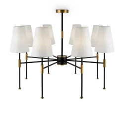 Люстра Freya FR5196PL-08BBS (Черный и Латунь)