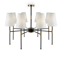 Люстра Тида / Tida (Черный и Латунь) FR5196PL-08BBS
