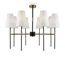 Люстра Тида / Tida (Черный и Латунь) FR5196PL-08BBS