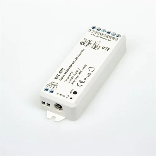Контроллер WZ-SPI KZ12 (ZigBee, RF 2.4G, tuya, out-SPIx2, max 1000pix, 5-24V, IP20) - фото II