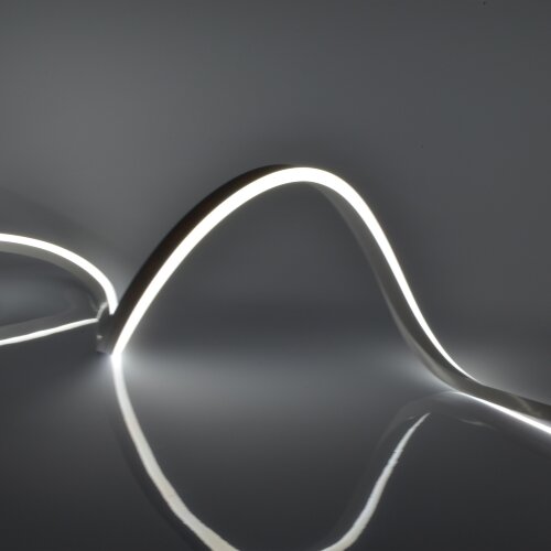 ULS-N01-2835-120LED-m-6mm-IP67-DC12V-9W-m-5M-6500K Светодиодная гибкая герметичная лента, NEON, Катушка 5м, в блистере, Дневной белый свет 6500K - фото 1