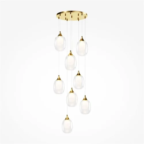 Подвесной светильник Aura E14х8 (Латунь) - фото 4