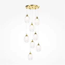 Подвесной светильник Aura E14х8 (Латунь)