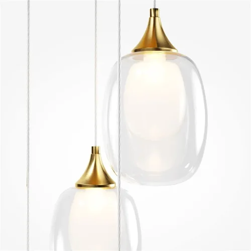 Подвесной светильник Aura E14х8 (Латунь) - фото 6