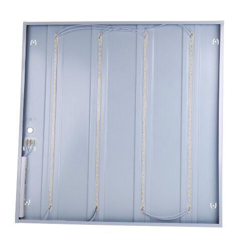 ULP-Q115 6060-36W-4000K+6500K WHITE Светильник светодиодный потолочный универсальный, Белый свет4000K-Холодный свет5000К-Дневной свет6500K, Рассеиватель призма, Встроенный и-п, Корпус белый - фото 6