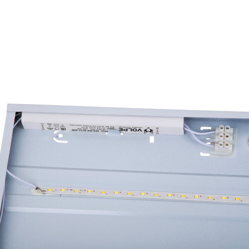 ULP-Q115 6060-36W-4000K+6500K WHITE Светильник светодиодный потолочный универсальный, Белый свет4000K-Холодный свет5000К-Дневной свет6500K, Рассеиватель призма, Встроенный и-п, Корпус белый - фото 8