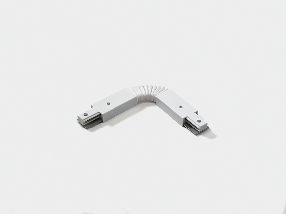 FLEX-коннектор для однофазного трека гибкий,цвет:белый, CN2-WH-FLEX. Фото 2