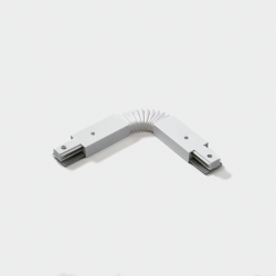 FLEX-коннектор для однофазного трека гибкий,цвет:белый, CN2-WH-FLEX 008643