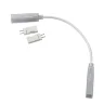Двусторонний коннектор с проводом для светодиодной ленты 220В 201206 (Белый) - фото