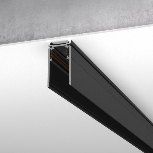 Slim Magnetic Шинопровод накладной черный 1м - фото 1