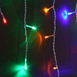 Новогодняя гирлянда бахрома мульти 1,8*0,5м IP20 100-001 (044085)